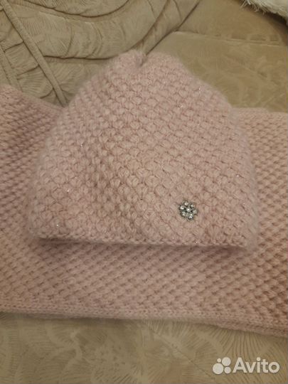 Шапка и шарф 60 шерсти