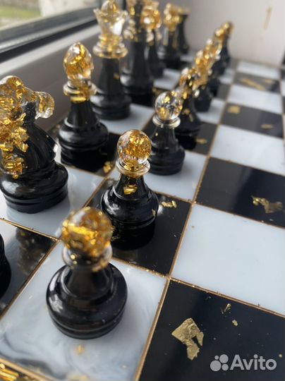 Шахматы из эпоксидной смолы