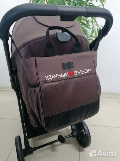 Новая коляска Luxmom H2 (коричневый)