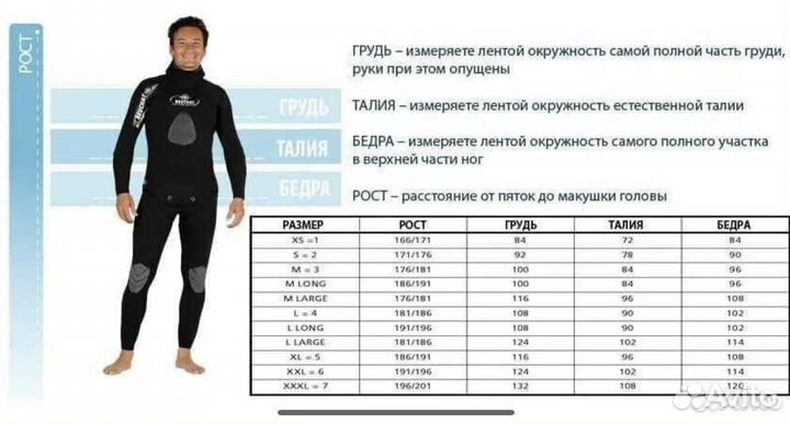 Гидрокостюм для подводной охоты beuchat