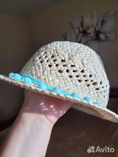 Соломенная шляпа hm для девочки 134-152