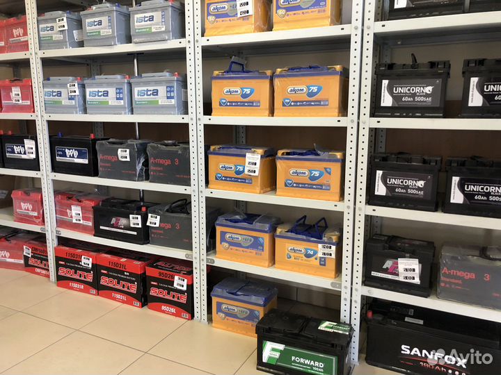 Автомобильные аккумуляторы 75Ач