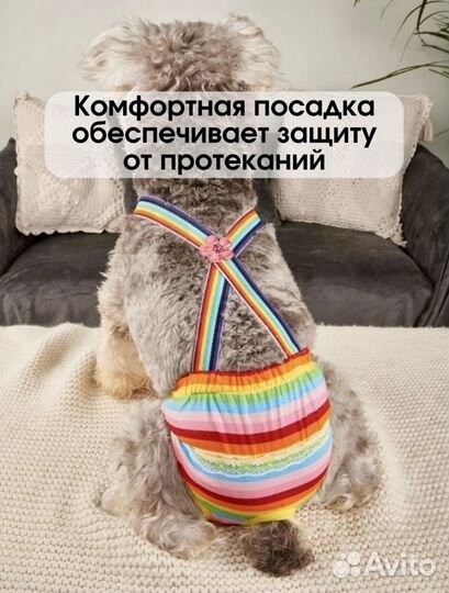 Трусы комбинезон одежда для собак на подтяжках