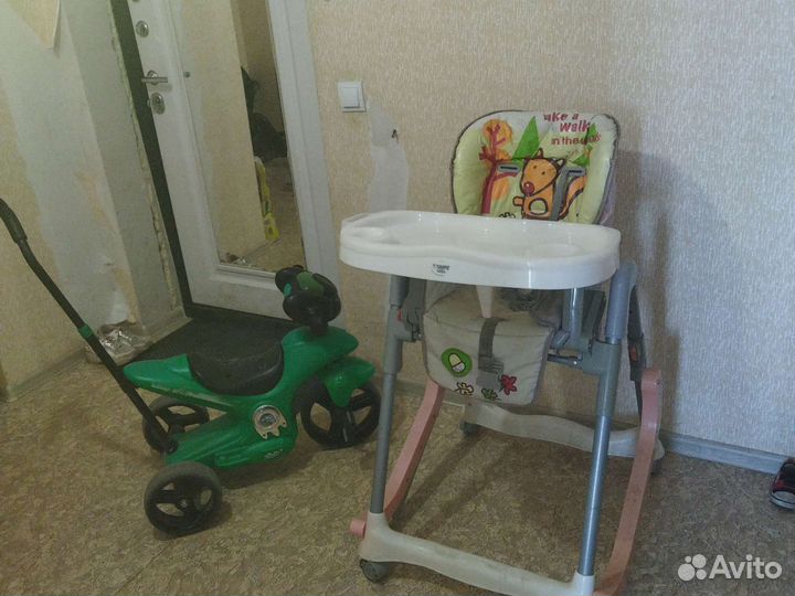 Велосипед+стульчик для кормления пакетом