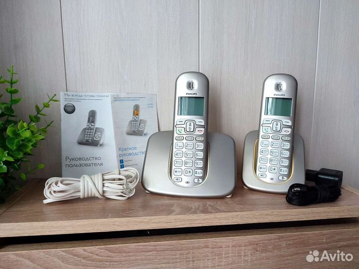 Радиотелефон 2 трубки