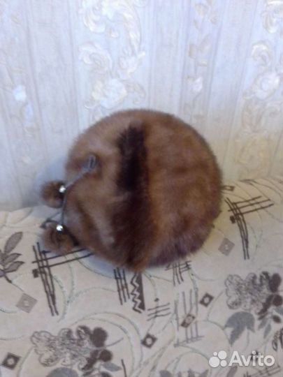 Шапка норковая в отличном состоянии