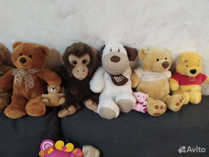 Мягкие игрушки большим пакетом