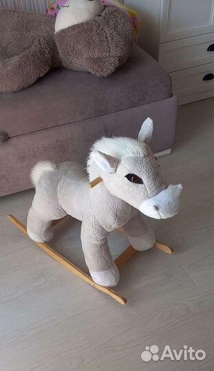 Лошадка качалка деревянная