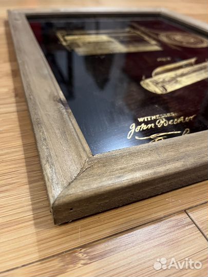 Картина Чертеж держателя поталь на стекле 45х35 см