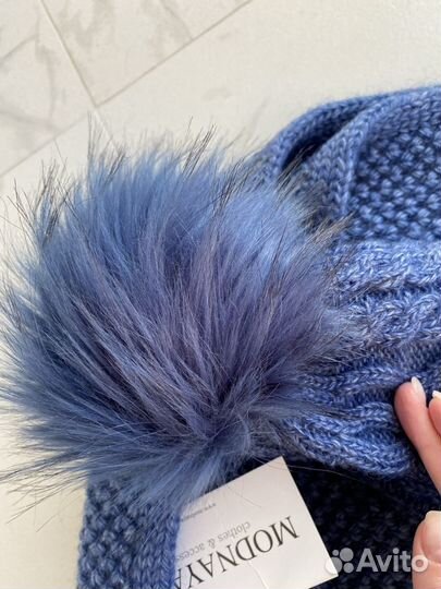Комплект шапка и снуд новые