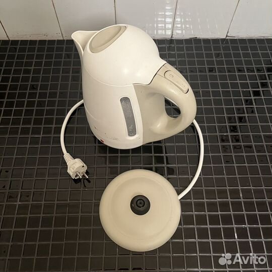 Чайник электрический tefal bf26 рабочий б/у белый