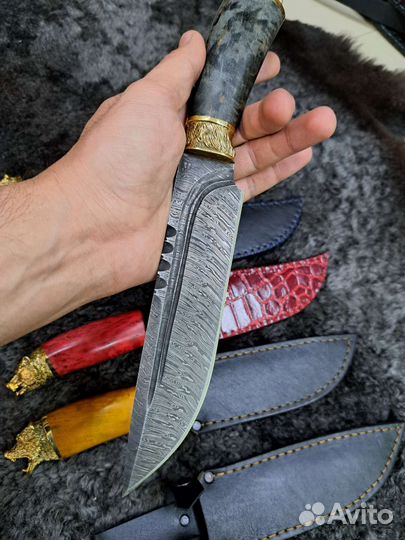 Нож дамаск
