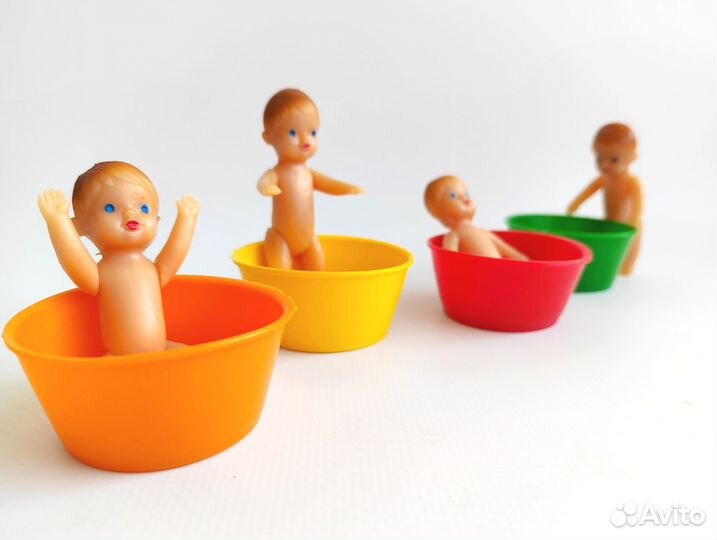 Пупсик как в СССР в тазике (7см)