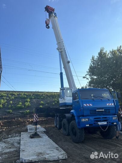 Аренда и услуги автокрана-вездехода, 44 м, с гуськом 17 м