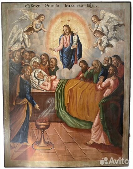 Икона успение большая храмовая 19 век