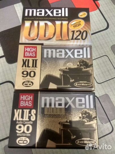 Винтажные запечатанные аудиокассеты Maxell, Basf