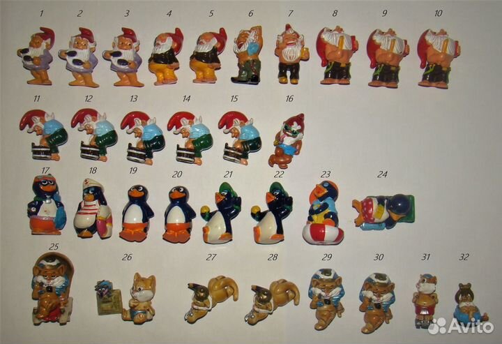 Гномы, коты египтяне, мыши, жирафы, бельчата