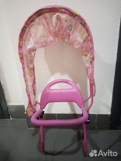 Трёхколёсный велосипед с козырьком для девочки