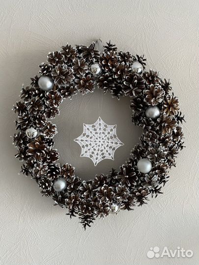 Рождественский венок на дверь