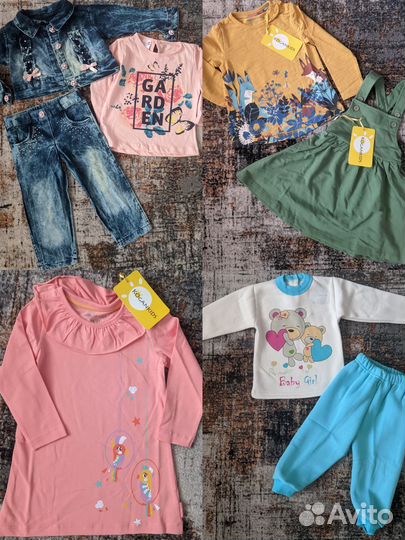 Комплекты вещей на девочку 1.5-2 года