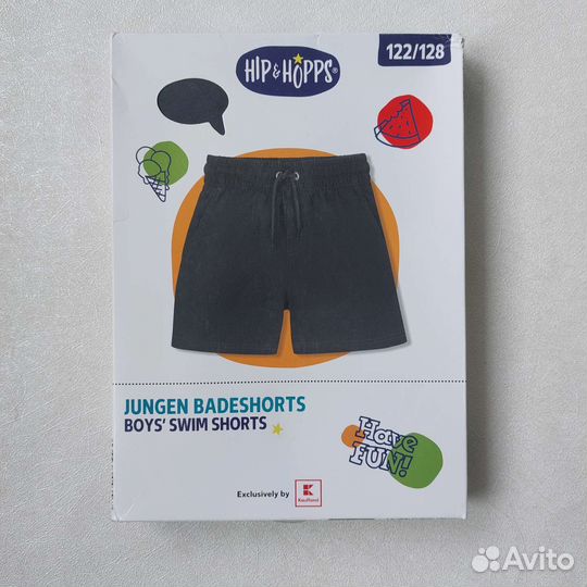 Новые пляжные шорты на мальчика 122/128