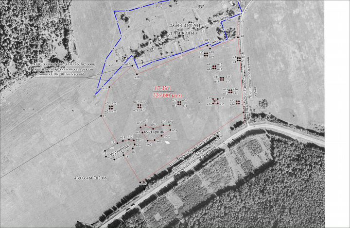 Участок 22,65 га (СНТ, ДНП)