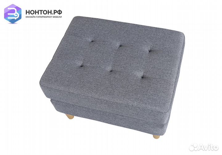 Пуф Гарнет серый