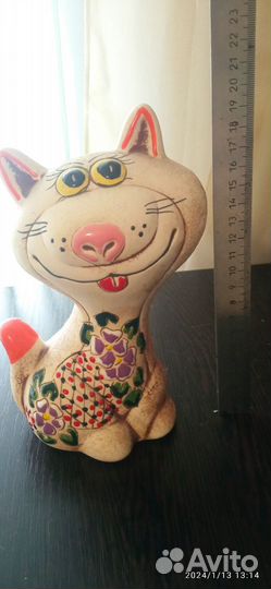 Кот сувенир копилка
