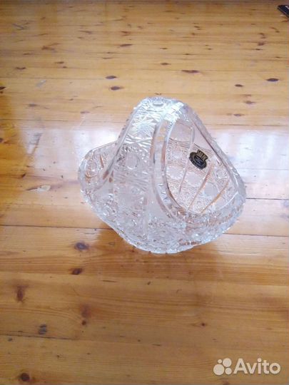 Хрустальная корзинка, ваза