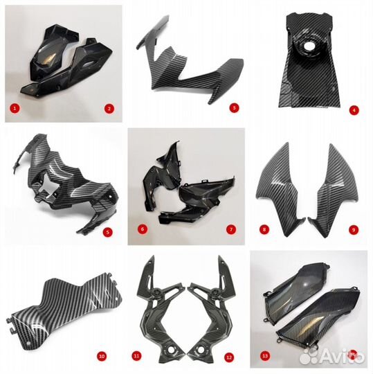 Kawasaki Z900 2020 - 2021 детали отдельно новые