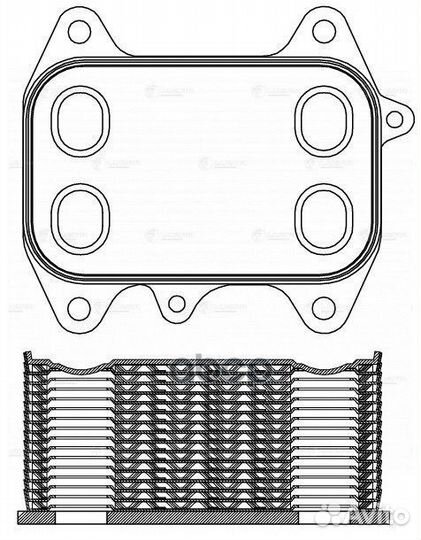 Радиатор масляный VW Golf VI (08) /Tiguan (08)