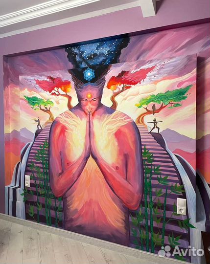 Роспись стен, фасадов, витрин, художник