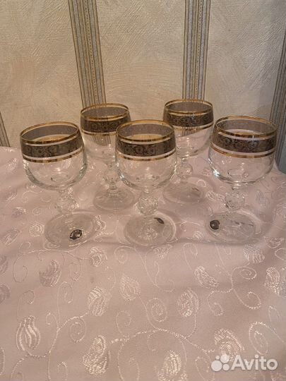 Фужеры богемские набор