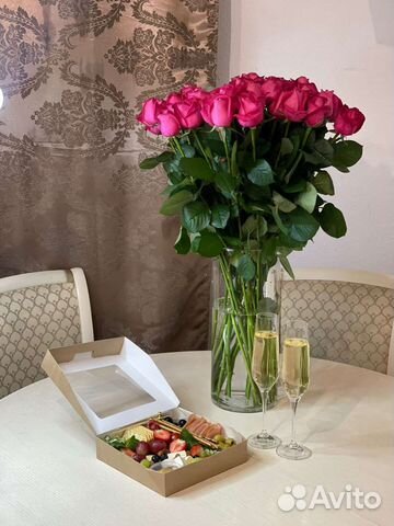 Букет высоких роз