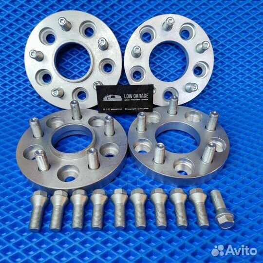 Проставки 5х112 20мм цо66.6 14*1.5 + шпильки