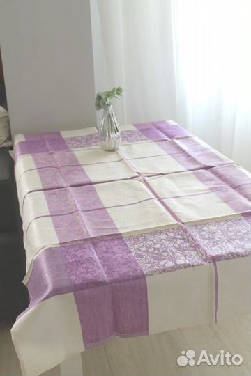 Новая скатерть натуральный жаккард Винтаж