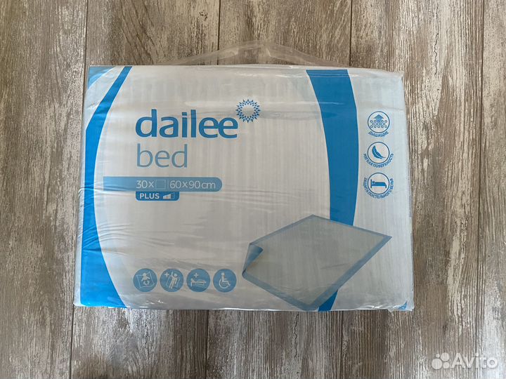 Пеленки одноразовые впитывающие Dailee Bed Plus