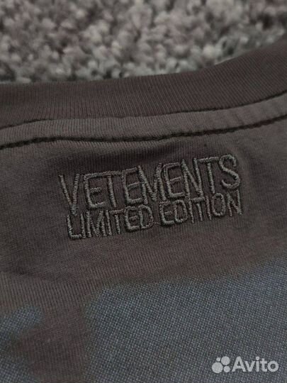 Футболка vetements авито доставка