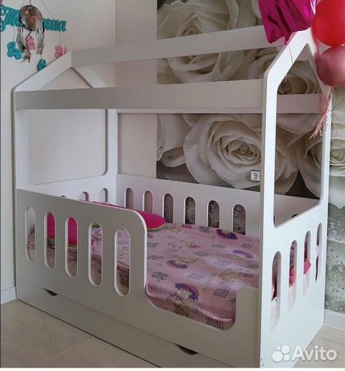 Детская Кровать 160х80 Теремок (Домик) Без ящика