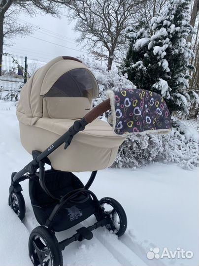Коляска 2 в 1 эко кожа