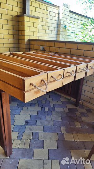 Кашпо для цветов деревянное