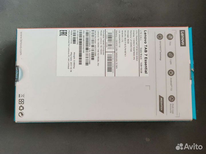 Планшет Lenovo Tab 7 Essential 4G LTE