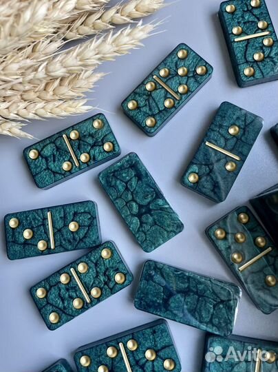 Домино ручной работы из эпоксидной смолы