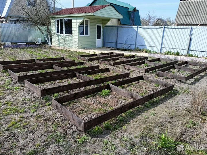 Высокие грядки из дерева