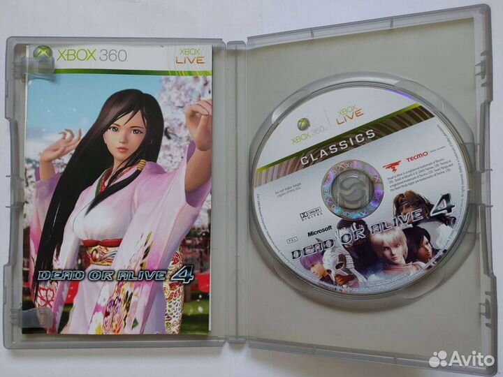 Диск Dead or alive 4 для Xbox 360