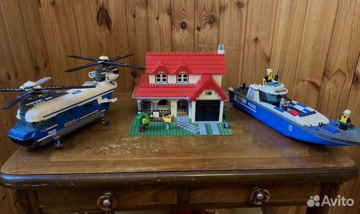 Lego City Creator вертолёт, дом, катер