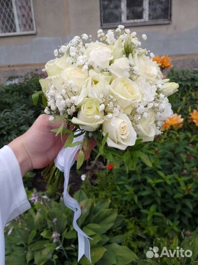 Букет невесты, роза, свадебный