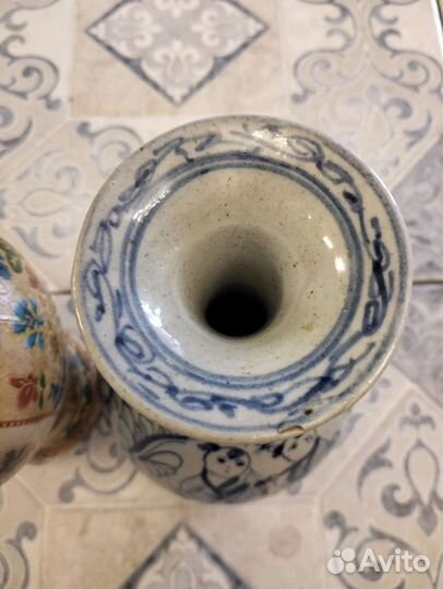 Чайницы китайские, ваза, винтаж, сацума