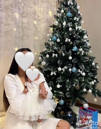 Платье для новорожденной 62 68