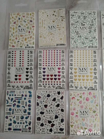 Наклейки для ногтей с фольгой